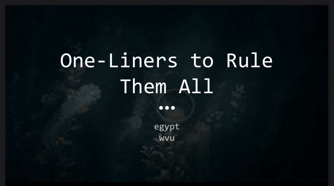 abdullahieissa's tweet photo. @Rhynorater If you wanna know more of these bash kun-fus, I recommend this presentation https://t.co/hqRrAo0SXO https://t.co/eRJA7uwVfd