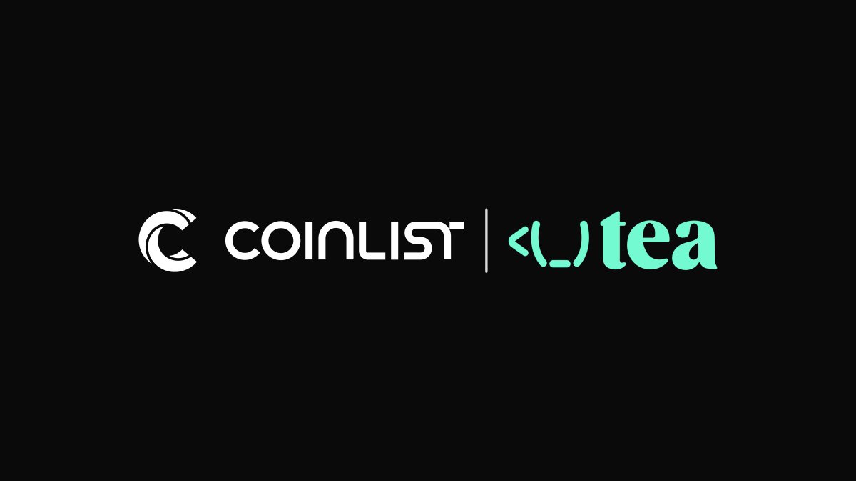 CoinList (@coinlist) on Twitter photo The <a href="/teaprotocol/">tea Protocol</a> token sale is live 🍵
🔹 $50M FDV (62% discount to last private round)
🔹 100% unlock at TGE
🔹 $100 min purchase
🔹 Backed by Binance
Get in there: coinlist.co/tea The <a href="/teaprotocol/">tea Protocol</a> token sale is live 🍵
🔹 $50M FDV (62% discount to last private round)
🔹 100% unlock at TGE
🔹 $100 min purchase
🔹 Backed by Binance
Get in there: coinlist.co/tea