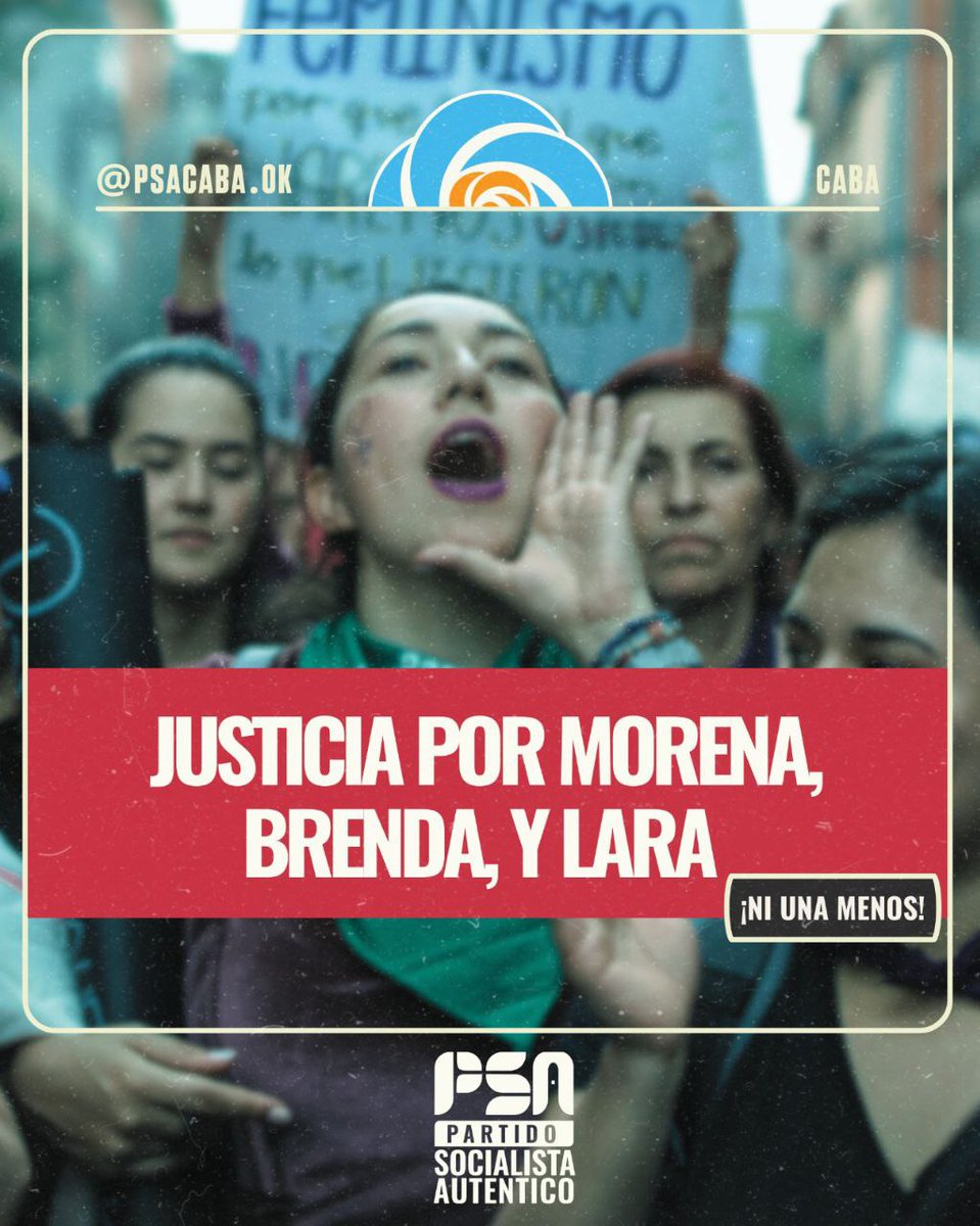Ni una menos. Exigimos justicia por Morena, Brenda y Lara. 

La violencia de género es un problema de Estado que requiere una respuesta inmediata y efectiva. Exigimos políticas públicas concretas para prevenir y erradicar los femicidios en nuestro país.