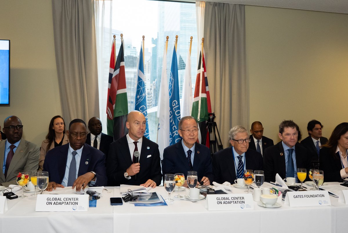 Prof_PatrickV's tweet image. At the GCA Leaders Dialogue at #UNGA80, leaders came together to accelerate adaptation and resilience ahead of COP30. With #AAAP 2.0, we have the opportunity to scale and build on the $25B in investments already delivered in phase one. Today we shared ideas and forged