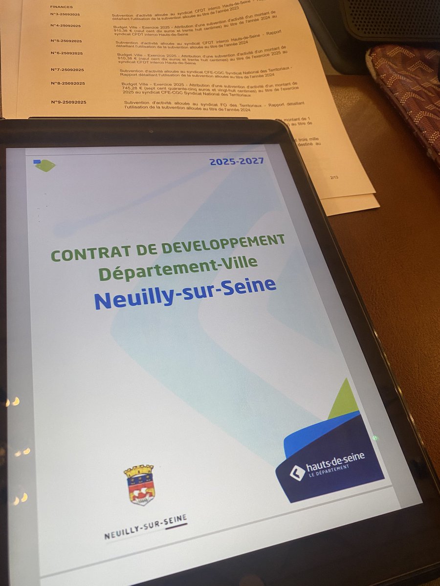 JeandeRB's tweet image. Adoption ce soir en Conseil municipal, du contrat de #développement 2025-2027 entre la @VilledeNeuilly &amp;amp; le Département des @hautsdeseinefr, permettant un #soutien financier du Conseil départemental, de #projets municipaux : Hôtel Arturo Lopez, #financement des #EAJE, #activités