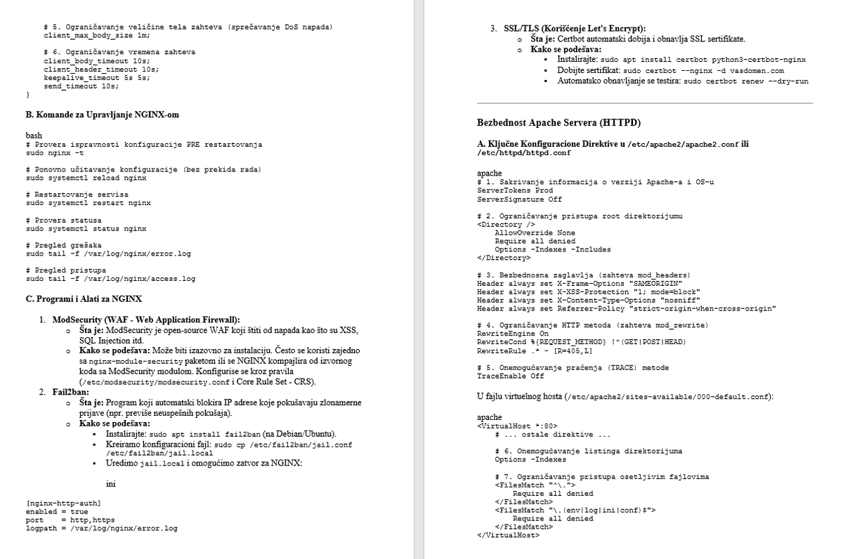 ramarko1's tweet image. #serveradministration #ServerAdmin #НИС #фтн #FTN #Microsoft  #НИС  #фтн #FTN #networking #racunarskemreze  #linux #nginx #apacheserver 

How to Maintain the Security of NGINX and Apache Servers: Which Commands to Use, and How to Set Up and Configure Programs for This Purpose