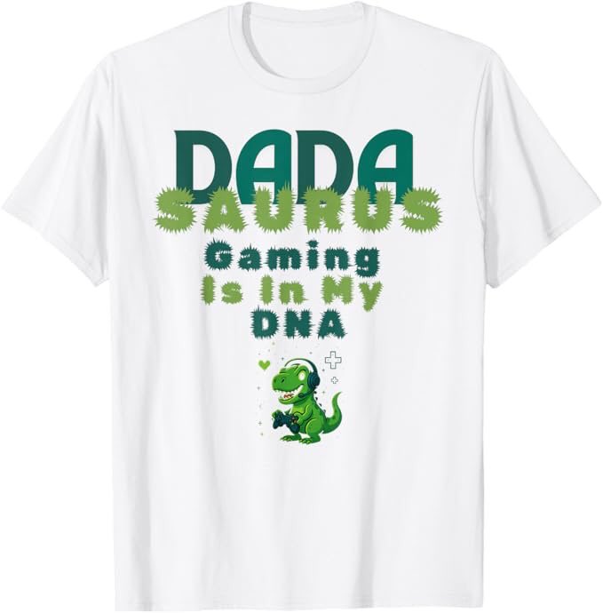 🦖🎮 Unleash your inner gaming dinosaur! The Dada Saurus Dinosaur Gaming T-Shirt is perfect for gamers of all ages. Fun, comfy, and geek-approved!

a.co/d/6uOfUGL
#DadaSaurus #GamingTShirt #GeekStyle #GamerLife #FamilyFun #VideoGames #Dinosaurs