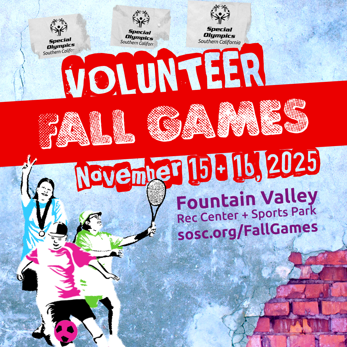 letr4sosc's tweet image. 📣 Volunteer registration opens Sept 30!
Join us Nov 15–16 at Fountain Valley Sports Park for the 2025 Fall Games Championship. 🏅💪
Be part of the action - sign up & support amazing athletes!
🔗 sosc.org/fallgames/volu…
#FallGames #WeAreSOSC #Volunteer