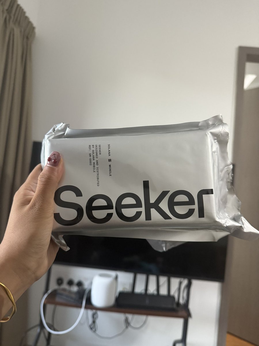 Got my Solona mobile finally <a href="/solanamobile/">Seeker | Solana Mobile</a>
