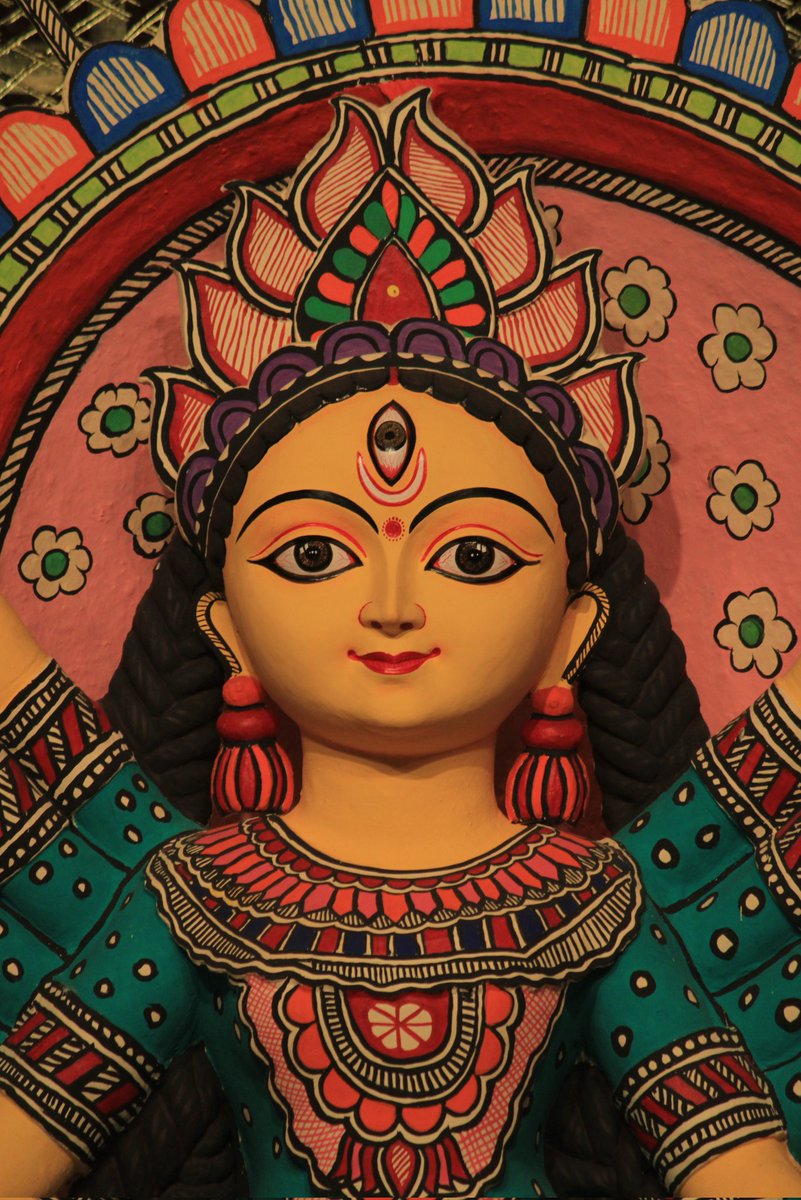 Location - Tala Barowari Durga Puja
Theme - Madhubani Painting 

#DurgaPuja2025