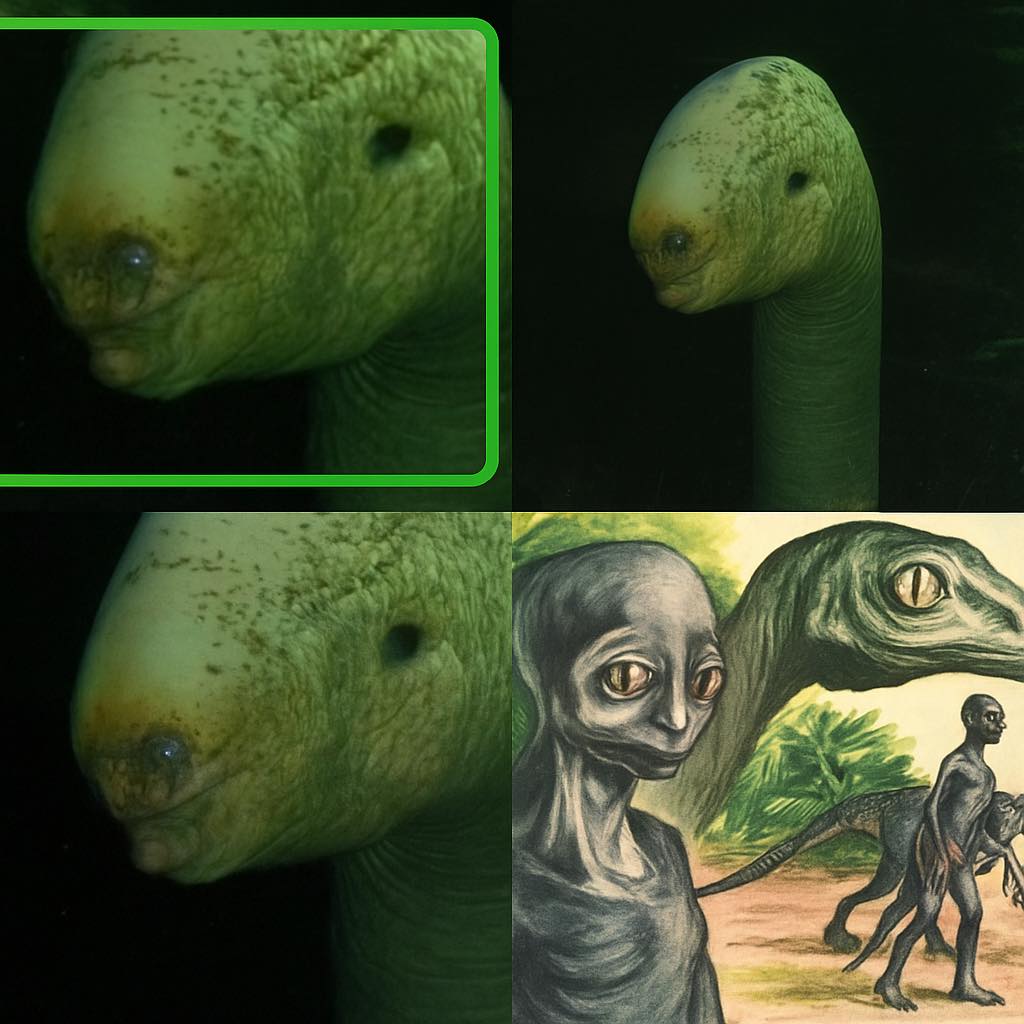 Frecuenx's tweet photo. 📷 El monstruo humanoide de la Costa Amalfitana 📷

Un buzo capturó una de las imágenes más perturbadoras de los últimos años: una criatura con cuerpo reptiliano, cuello largo como un fósil marino… pero con un rostro humano.

#criptozoologia #Misterio #reptiles https://t.co/oeI5KJKMhm