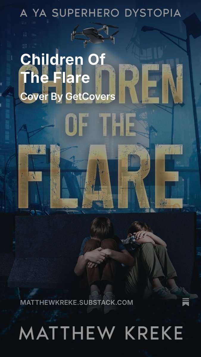 Check out the shiny new cover for my free YA Superhero Dystopia: open.substack.com/pub/matthewkre…?