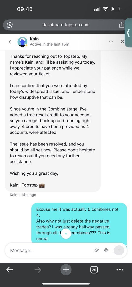DanCamero's tweet photo. MP is this really how you handle your problems? Sweeping it under the rug with resets?
@MichaelPatak @Topstep 
Take responsibility bro and make it right. 
Clearly hundreds of people affected
—-> TAKE PROFITS AND STOP LOSSES WERE SET AND NOT HONORED !!!! https://t.co/79rVWRZPrv