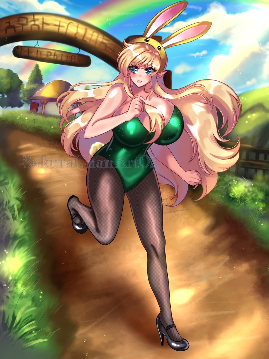 Female Link as she’s being chased by Malon (though not pictured but you get the idea)  💚💚💚💚
.
Funny piece requested by <a href="/CriticalErrorz/">Critical || Censorship = Never again</a>
Thank you for your request 💚💚💚💚
#LegendOfZelda