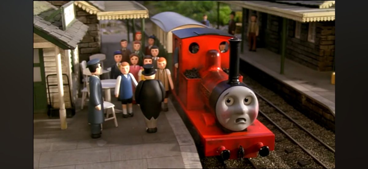 This figure can be seen in the series 7 episode Rheneas and the roller coaster. 
The last picture shows its standing figure and a different head