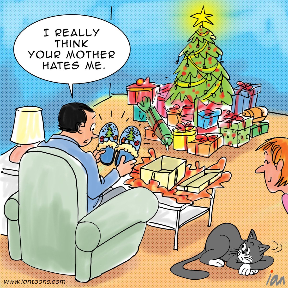 Ian_california's tweet image. “Shopping”  – A cartoon showing how agentic commerce might help reduce the number of ugly Christmas gifts.

For years, e-commerce has been full of false starts. Can anyone remember the “smart mirrors” that promised to style us or shopping bots that never worked outside a demo?…