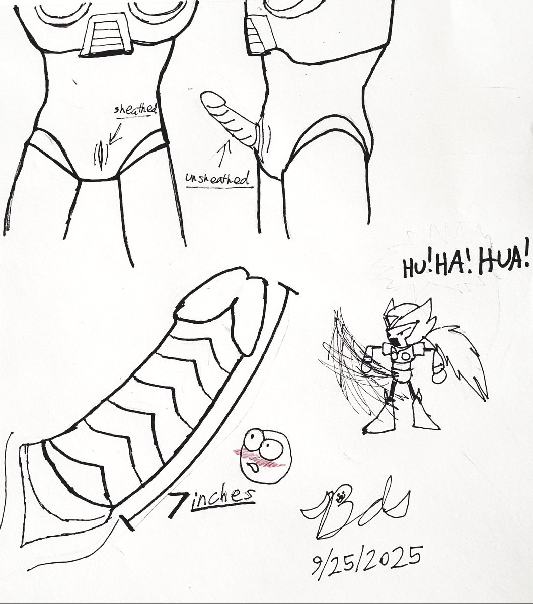 BubbieDoggo's tweet photo. #megamanx
#rockmanx
#NSFW
Today's doodle of Zero's headcanon on his other sheathed saber. https://t.co/bUa8FgcjCr