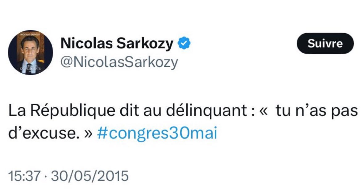 marcmozzi's tweet image. Un petit condensé de ce que déclarait le voyou Sarkozy. Mais ça c’était pour le petit peuple. Eux ils sont au dessus des lois. Il n y a pas eu assez de purge en 1789.