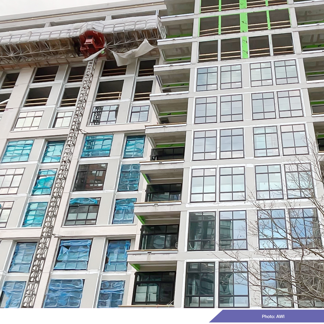 advancedwindow's tweet image. A look back to recent AWI window installation in Bethesda at Envoi, a beautiful new 12-story project opening in 2026 that caters to a modern mix of work and life. Partners: LCOR, @designcollectv 
#windowinstallation #fenestration #bethesda
