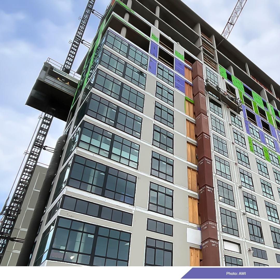 advancedwindow's tweet image. A look back to recent AWI window installation in Bethesda at Envoi, a beautiful new 12-story project opening in 2026 that caters to a modern mix of work and life. Partners: LCOR, @designcollectv 
#windowinstallation #fenestration #bethesda