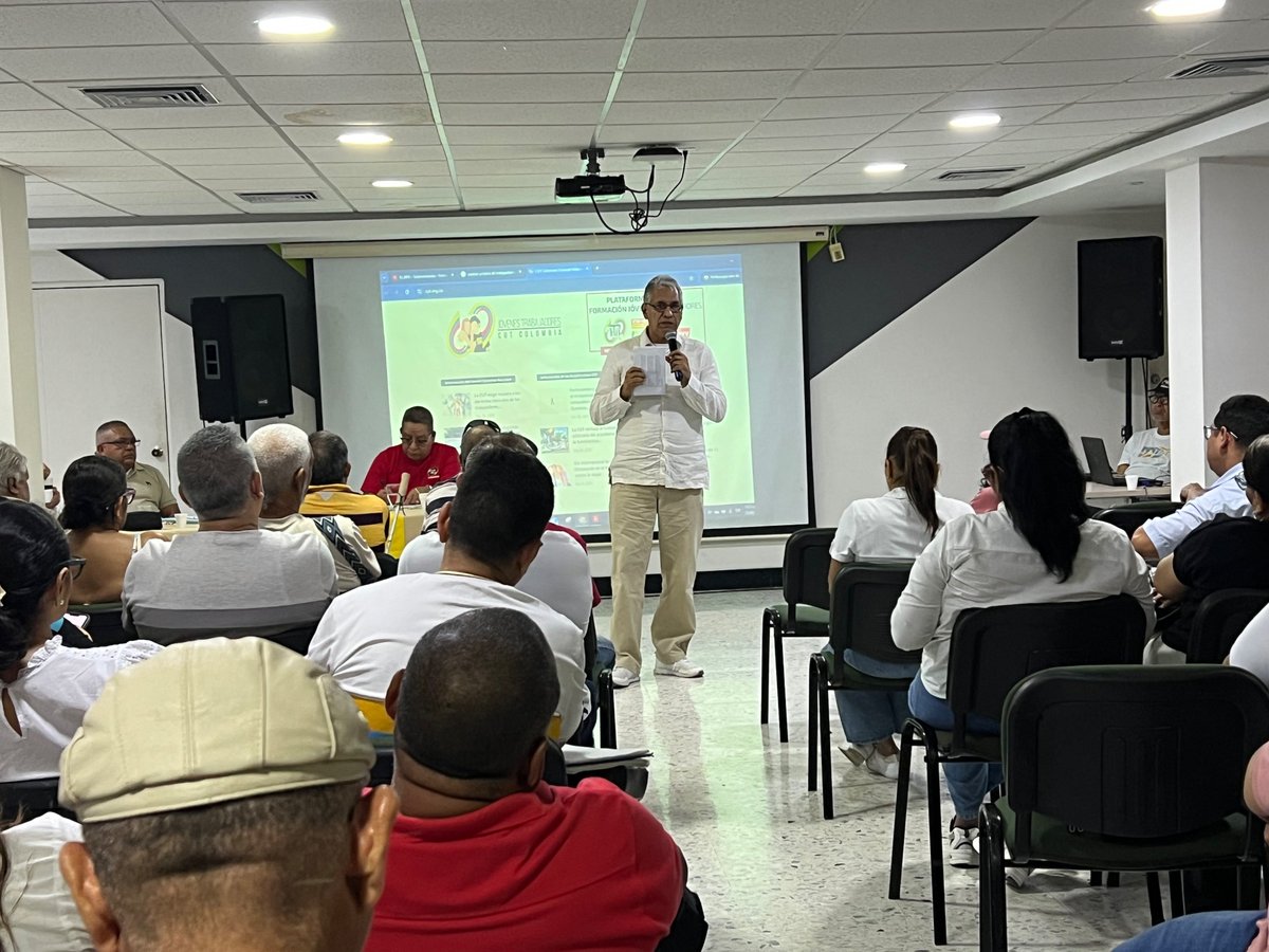 Intervención de los compañeros Ejecutivos Cut Nacional Edgar Mojica, Fabio Herrera, Carlos Rivas y Timoteo Romero