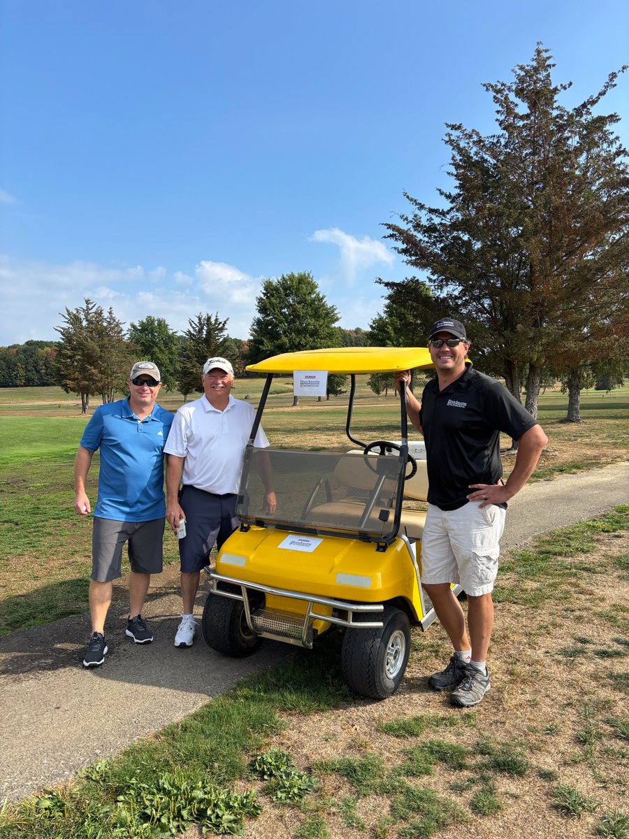 Stahl Sheaffer was proud to sponsor the beverage cart and take part in the annual Seneca Resources Golf for a Cure Tournament at Clarion Oaks!
Our team had a fantastic time on the course supporting a meaningful cause. ⛳🏌️‍♂️
(L-R): Brad Updegrave, Kevin Kline, Mike Vaow