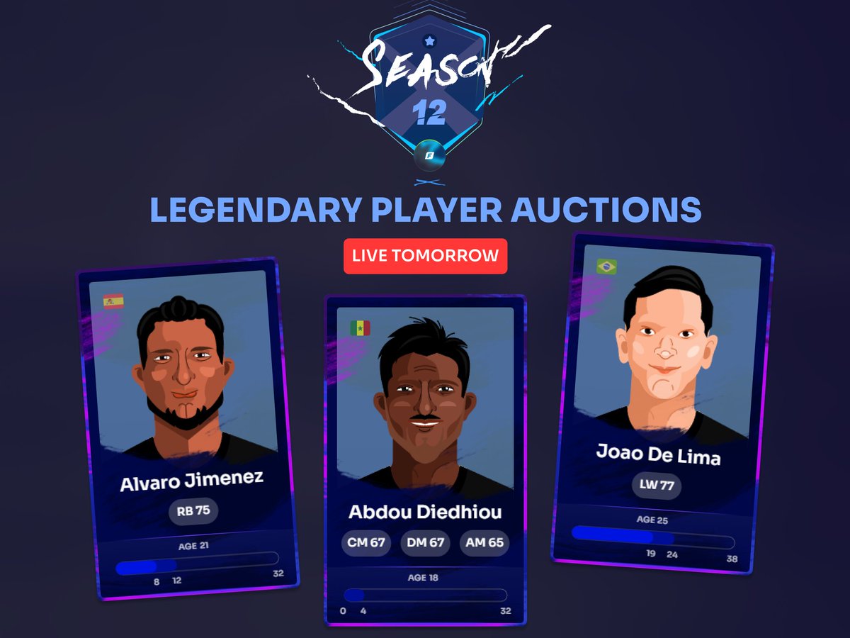 Legends drop tomorrow👀🔥

4pm BST | 26.09 | footium.gbm.auction

In partnership with <a href="/GBMauction/">GBM Auctions</a> 🤝
