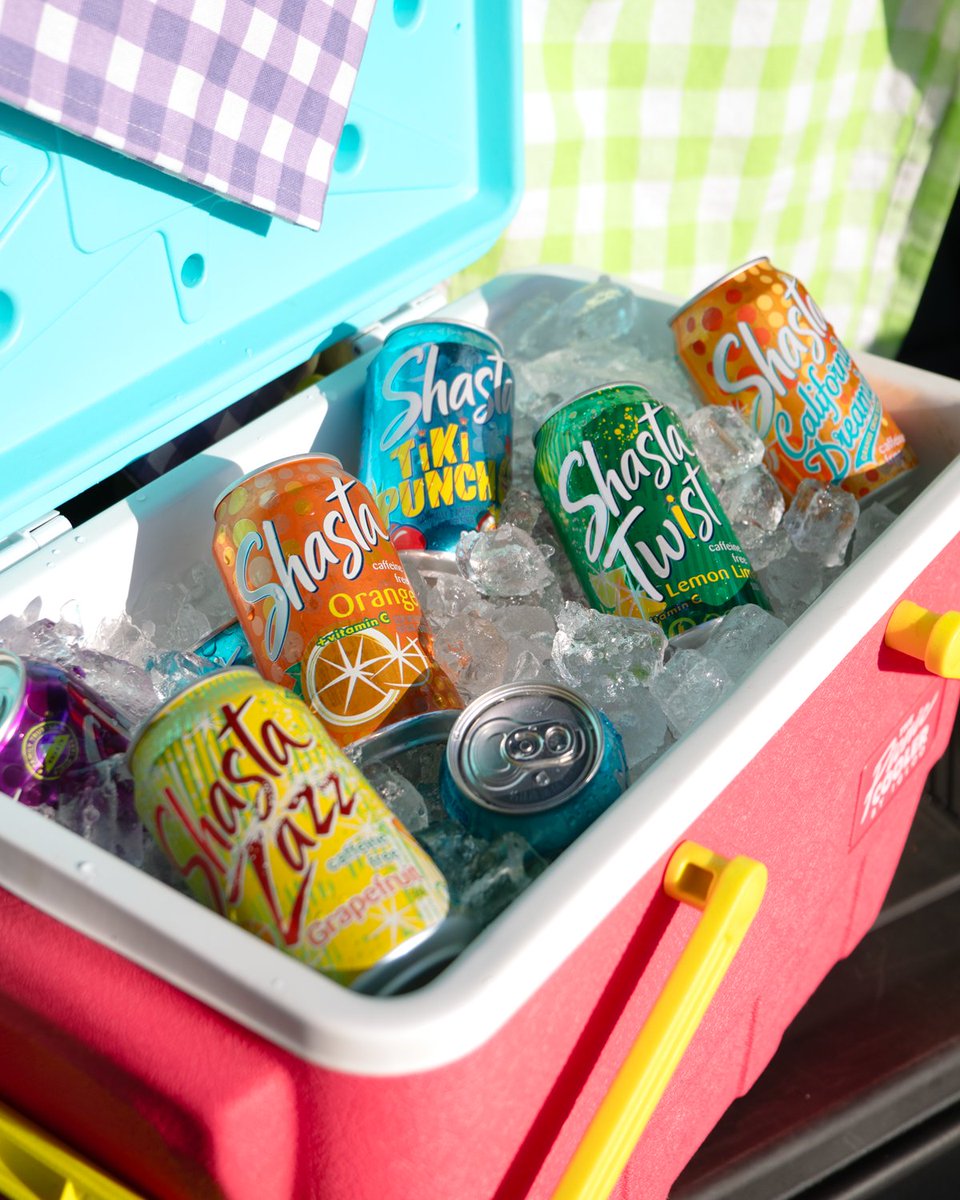 Kick off your tailgate with Shasta.⁠ Extra points for bringing enough for the whole team. 🏈🧊⁠ #ShastaSodas #tailgate #football