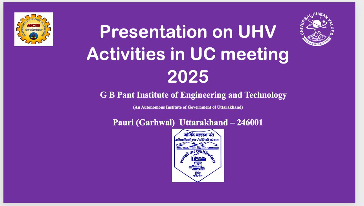 drvkbanga's tweet image. Pleasure to share that #GBPIET had the honor of delivering the welcome address at today’s NCC-IP RC &amp;amp; UC monthly meeting.
With its potential and commitment to excellence, we are poised to play a vital role in spreading #UniversalHumanValues across #Uttarakhand and further…