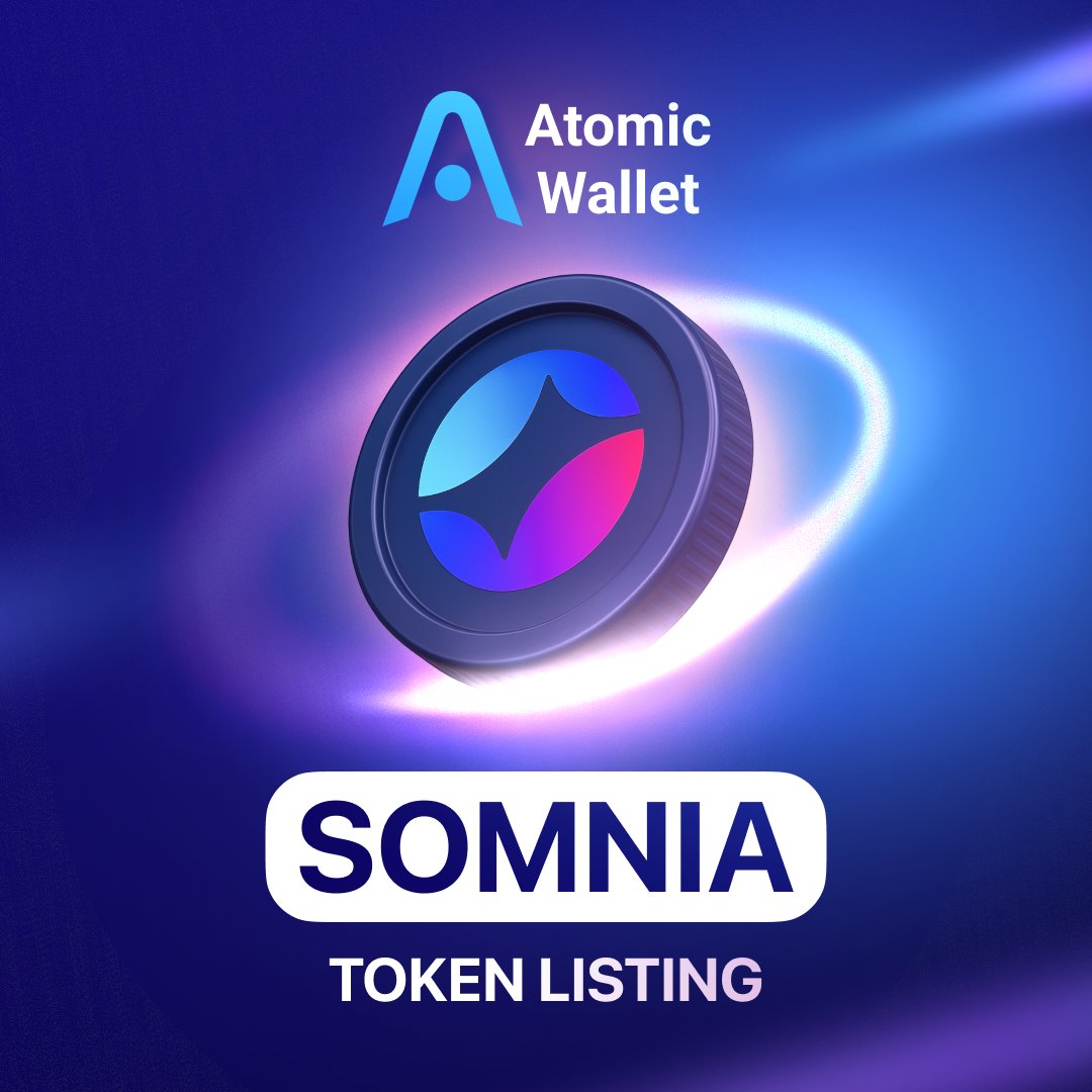 Somnia is live! 🚀 @Somnia_Network is a new EVM-compatible Layer 1  blockchain designed for speed, scalability, and real-world on-chain app.  Swap & manage $SOMI directly in Atomic Wallet!