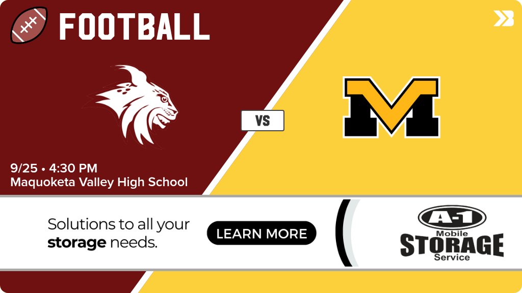 Football (8th Grade) Game Day! - Check out the event preview for the The Maquoketa Valley Wildcats vs The North Linn Lynx. It starts at 4:30 PM and is at Maquoketa Valley High School High School Football/Track Stadium. gobound.com/ia/ihsaa/footb…