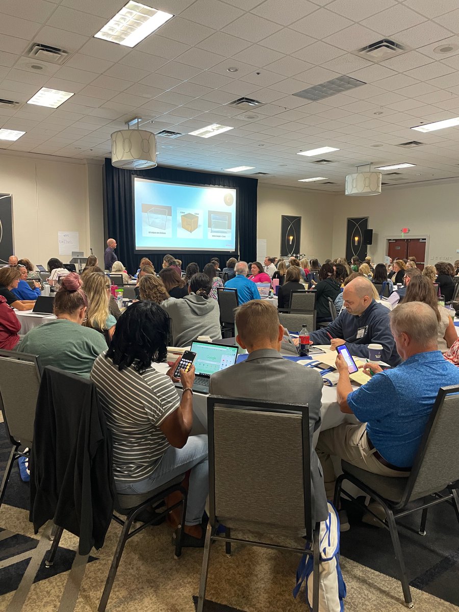 VCMSmath's tweet image. Started strong at the Fall Conference today with @gfletchy asking us to think deeply about how we are building cohesive learning experiences for students.