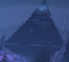 CmDrosny's tweet photo. The return of "Ascension" of Bo2? A strange pyramid who receive violet energie and maybe a boat who receive the same energie that pyramid. https://t.co/XbQl1HtWld