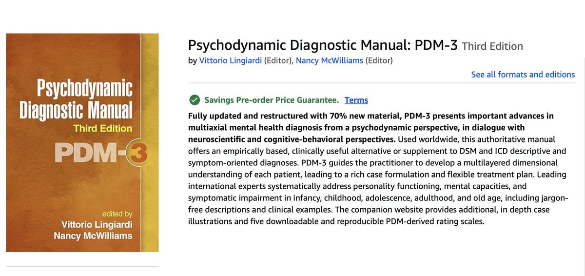 Available for pre-order (at long last!)

Don’t miss the chapter “Personality Styles and Disorders” (co-authored by Nancy McWilliams and me)