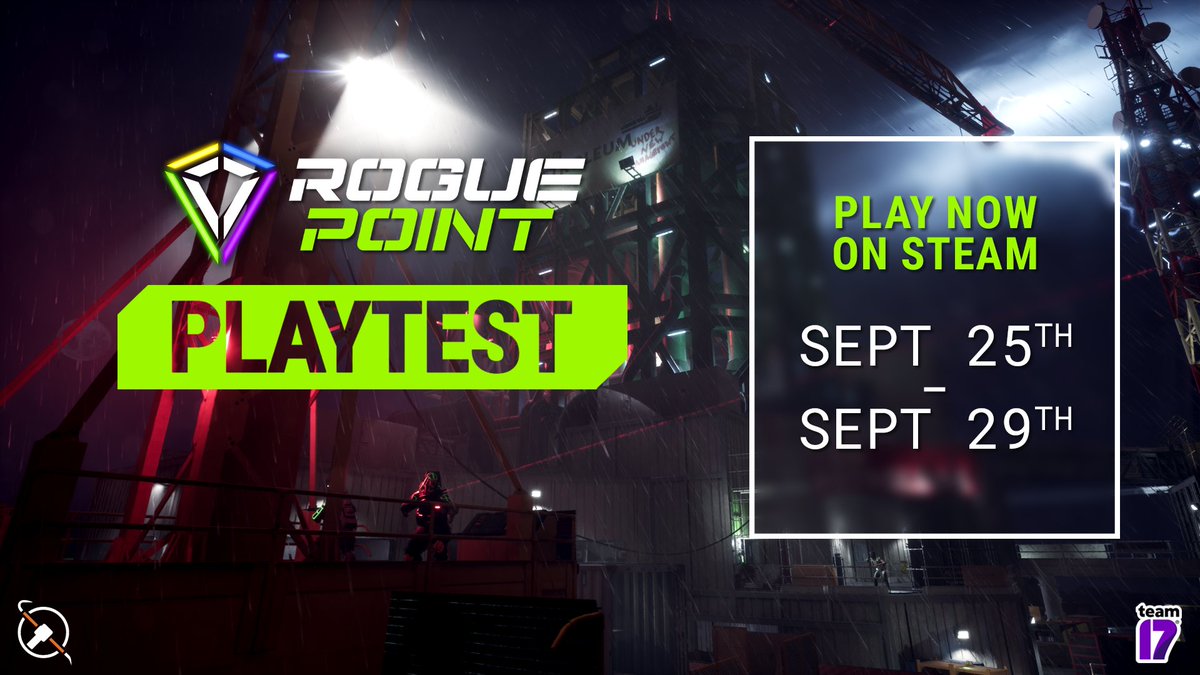 Rogues! Your mission starts now! Play Rogue Point right now in our first public playtest!💥

Join the Rogue Point Public Playtest on Steam until September 29th at 12pm BST/7am ET!

Download the playtest: bit.ly/RoguePointPlay…

Find out more: store.steampowered.com/news/app/18438…