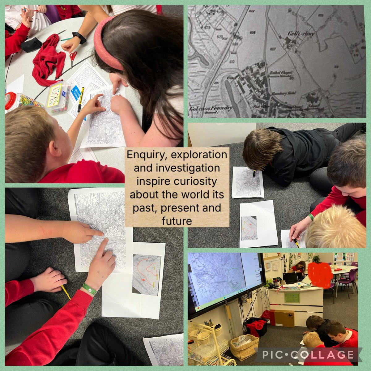 mrsccox95's tweet image. After comparing old and new maps last week we decided to find the ancient wall which is just outside our boundary fence. We oriented the maps to work out where we were. The curve of the wall was a great landmark. Da Iawn Dosbarth 10 @garntegprimary #humanities #outdoorlearning
