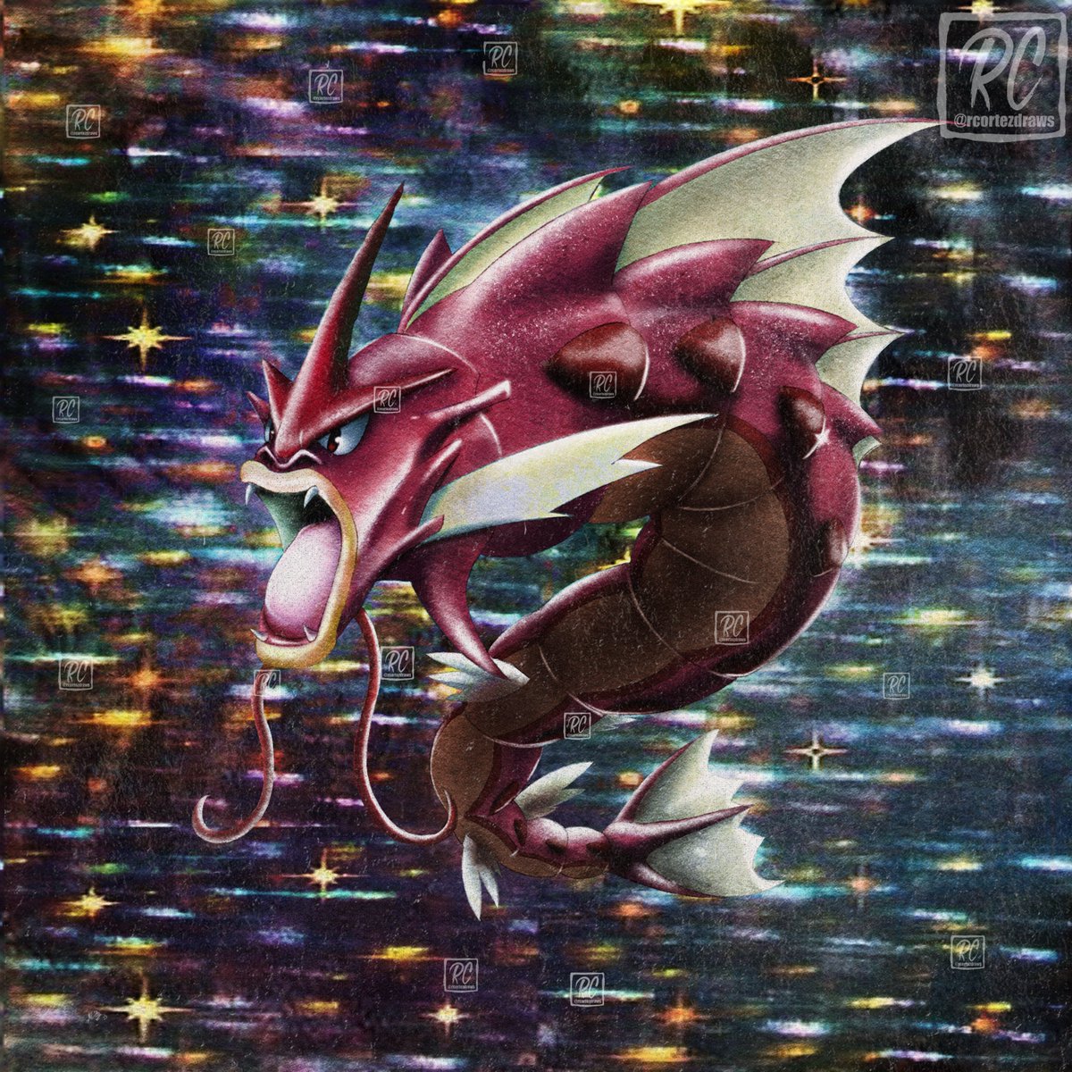 Shiny Mega Gyarados #Pokemon, image size:1200x1200