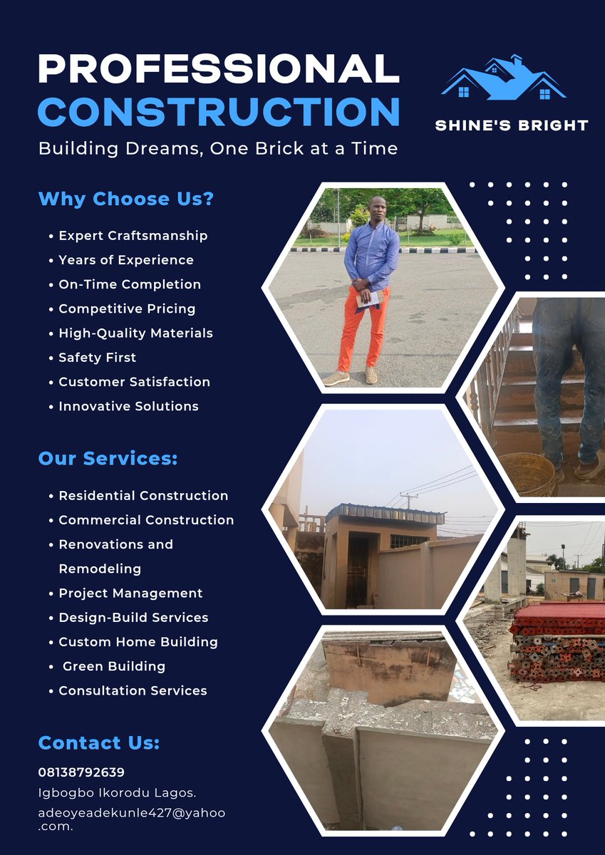 prof_kp1's tweet image. I am a Skilled Construction Professional | Bringing blueprints to life with precision &amp;amp; expertise. Specializing in masonry, project management, real estate. Committed to quality, safety, &amp;amp; timely delivery. Let’s build something great together!  #Construction #Builder&quot;