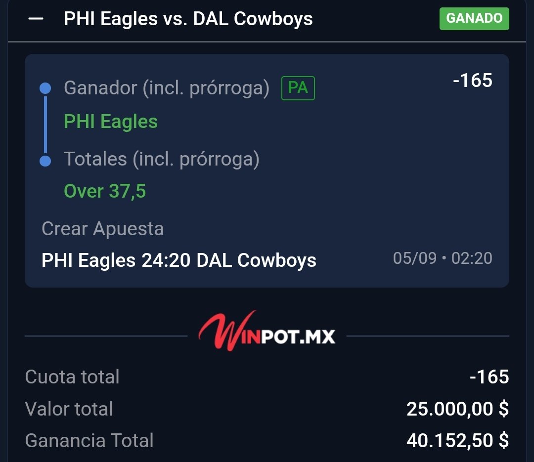 ChapitoApuestas's tweet image. 🚨| HOY ES JUEVES DE NFL CHINGONES 🏈

Hemos Ganado en los 3 Thursday Night de lo que va de la Temporada ✅️✅️✅️ !!

Si quieres entrar al MEJOR GRUPO DE NFL que existe, debes mandarme WhatsApp YAA 👇🔥!!

wa.me/526623749448

Mi Apuesta de hoy, va EXCLUSIVA por ahí🫵!!