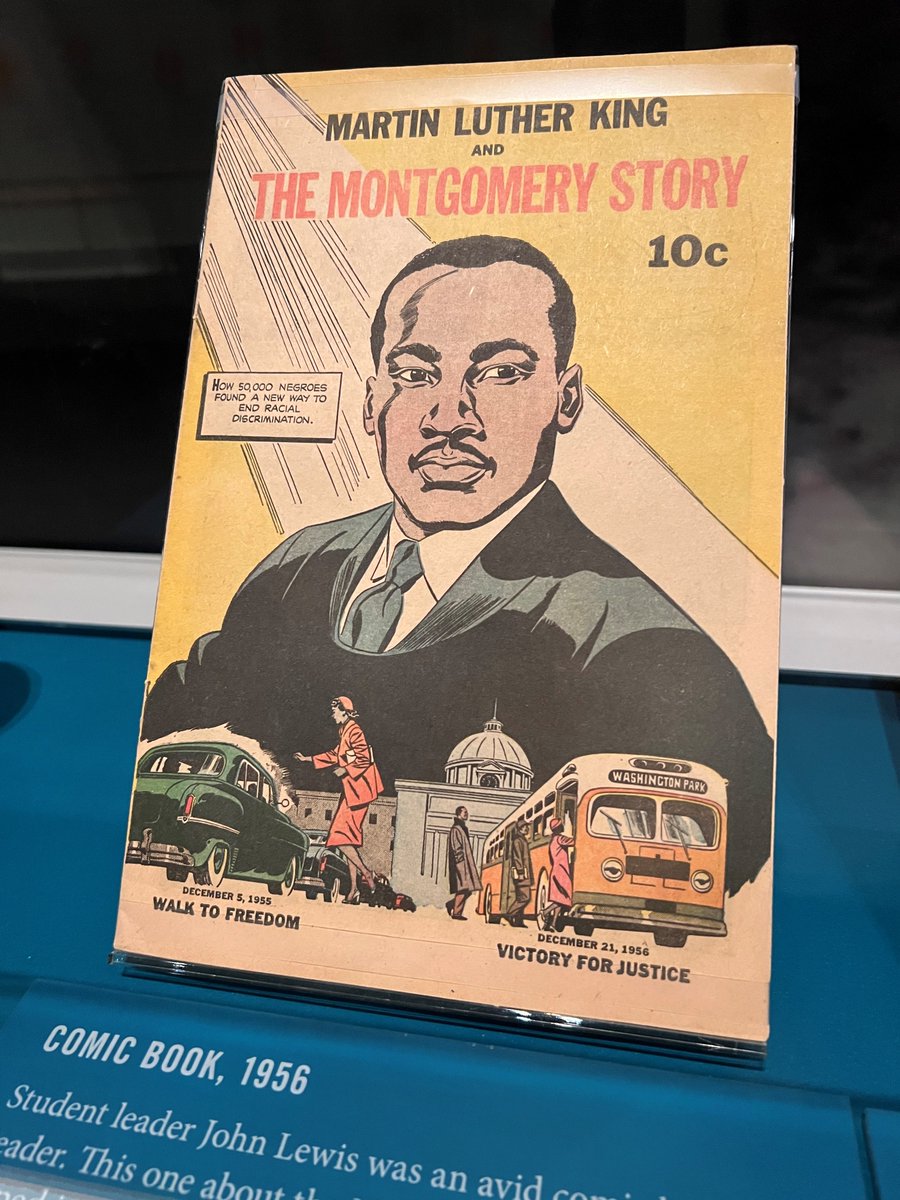 U.S. Congressman Rep. John Lewis was inspired by "Martin Luther King and the Montgomery Story" and other comics to become involved in the Civil Rights movement. This publication recounts the Montgomery Bus Boycott of 1955-1956. #NationalComicBookDay