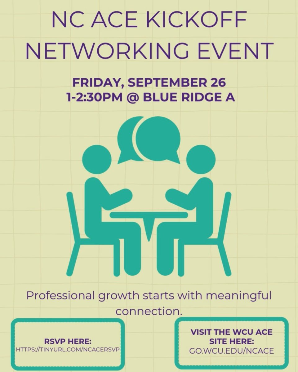 Dr. Kelli R. Brown (@wcuchancellor) on Twitter photo Join WCU’s ACE Chapter for their kickoff event supporting women in higher ed! This is a space to connect, collaborate, & uplift those working in academic communities. This event is open to everyone interested in the advancement of women in higher ed. RSVP: tinyurl.com/ncacersvp Join WCU’s ACE Chapter for their kickoff event supporting women in higher ed! This is a space to connect, collaborate, & uplift those working in academic communities. This event is open to everyone interested in the advancement of women in higher ed. RSVP: tinyurl.com/ncacersvp
