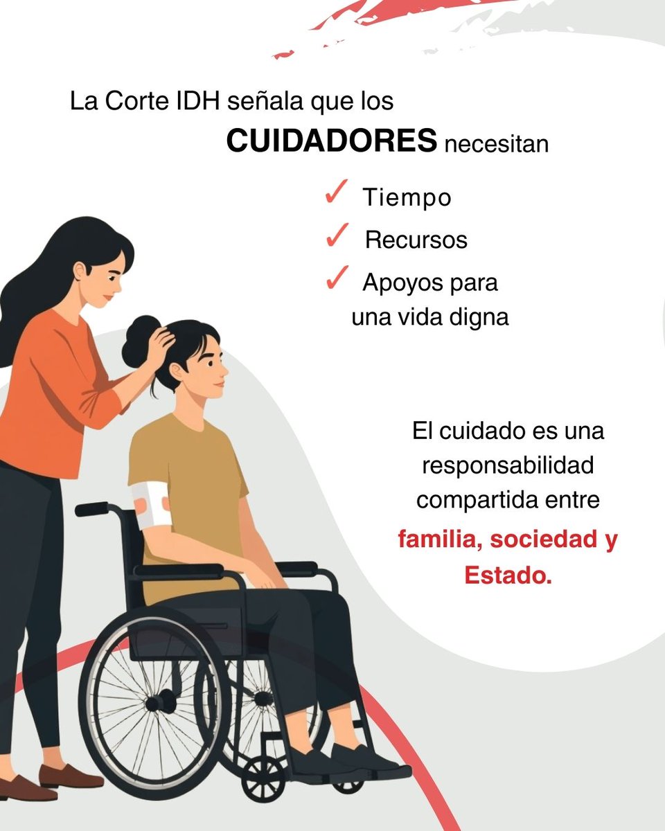 sodisperu's tweet photo. La CORTE IDH dio paso histórico: reconoció el derecho al cuidado como un derecho autónomo en sus tres dimensiones (cuidar, recibir cuidado y autocuidado). Además, destacó que la vida independiente y la autonomía de las personas con discapacidad son ejes centrales en este derecho. https://t.co/nhDsPRB4va