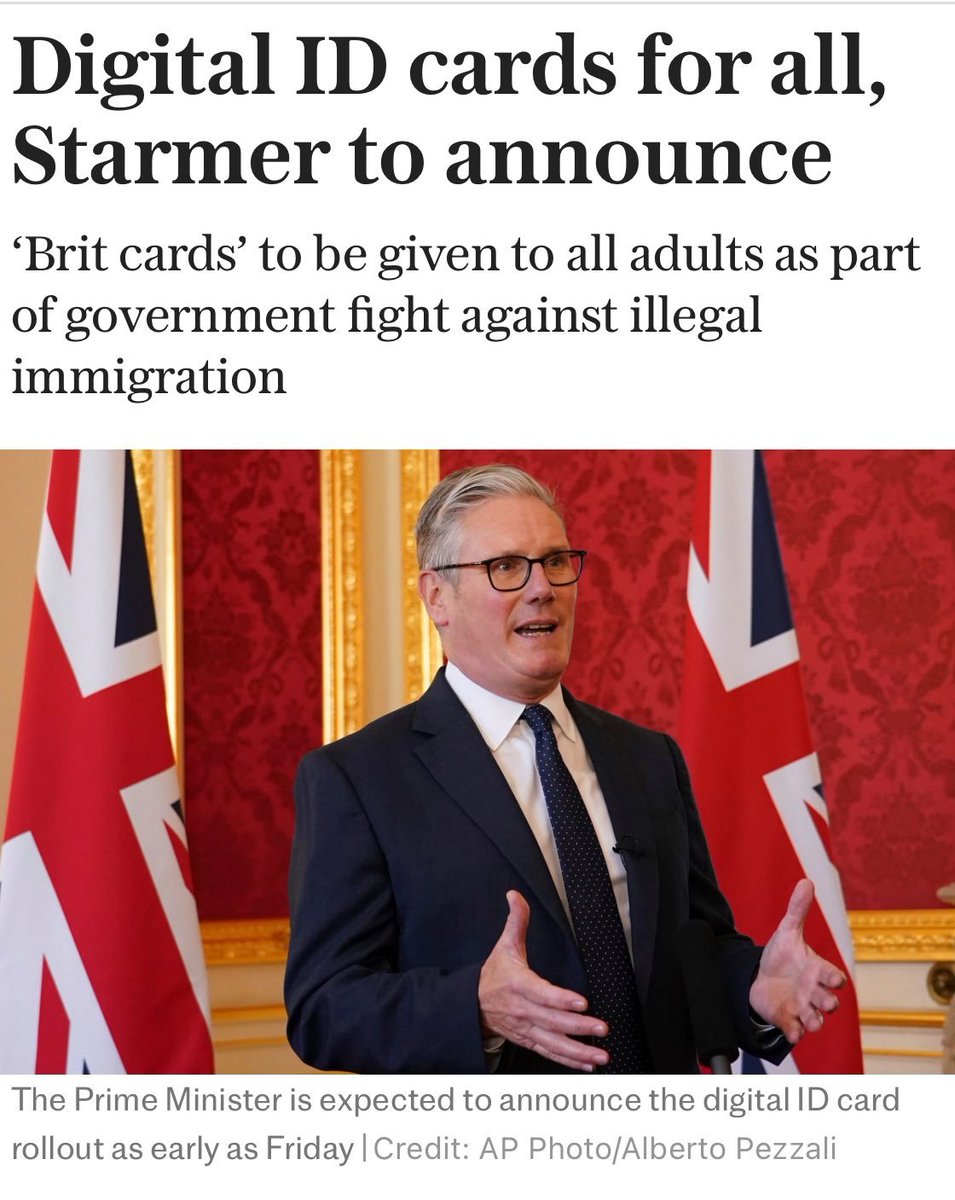 MichaelCarthy's tweet image. How does this stop illegal migration? We already have a national ID document - a passport. You solve the problem by putting the Royal Navy in the channel to protect our sovereign borders.