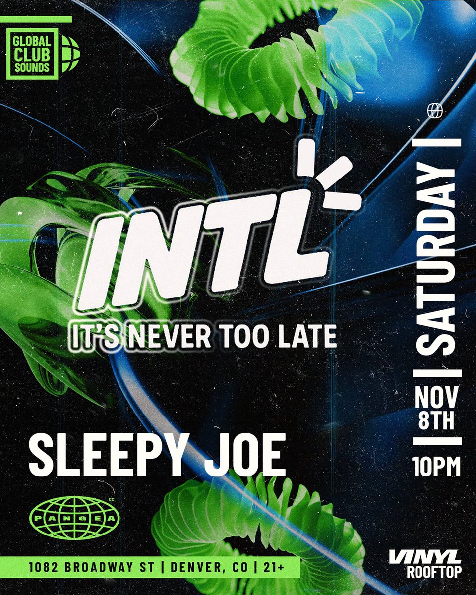 INTL welcomes another Pangea Sound favorite: DJ Sleepy Joe !🌐
Known for blending Latin roots and global rhythms with high energy club vibes, his sets are a nonstop journey across sounds and cultures.

Tickets available now → vinylnightclub.com/sleepyjoe
