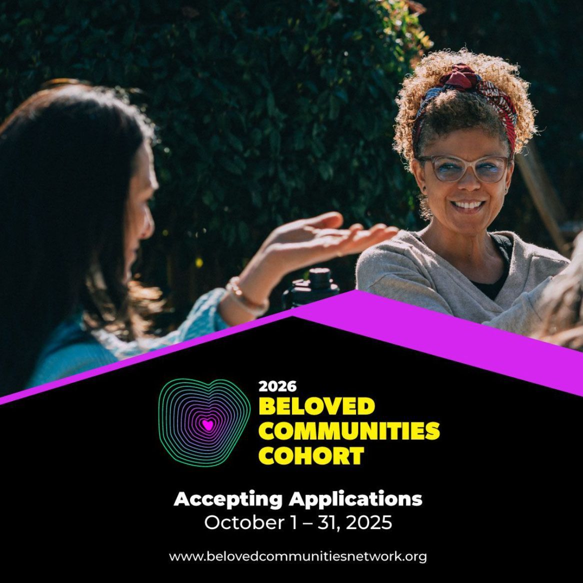 We’re excited to share this from our friends at @BelovedCommNet 💜

The 2026 Beloved Community Cohort is a 9-month journey (Feb–Nov 2026) into healing justice, cultural strategy, deep democracy &amp; embodied practice.

Apps open Oct 1–31, 2025 → belovedcommunitiesnetwork.org
