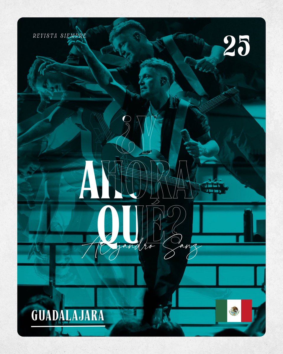RevistaSiempre_'s tweet image. 🇲🇽🌹 GUADALAJARA 🌹🇲🇽

Hoy tenemos una cita con @alejandrosanz ✨💫🌟

Nos vemos esta noche en el Auditorio Telmex a las 21h 🎶

#GiraYAhoraQué
