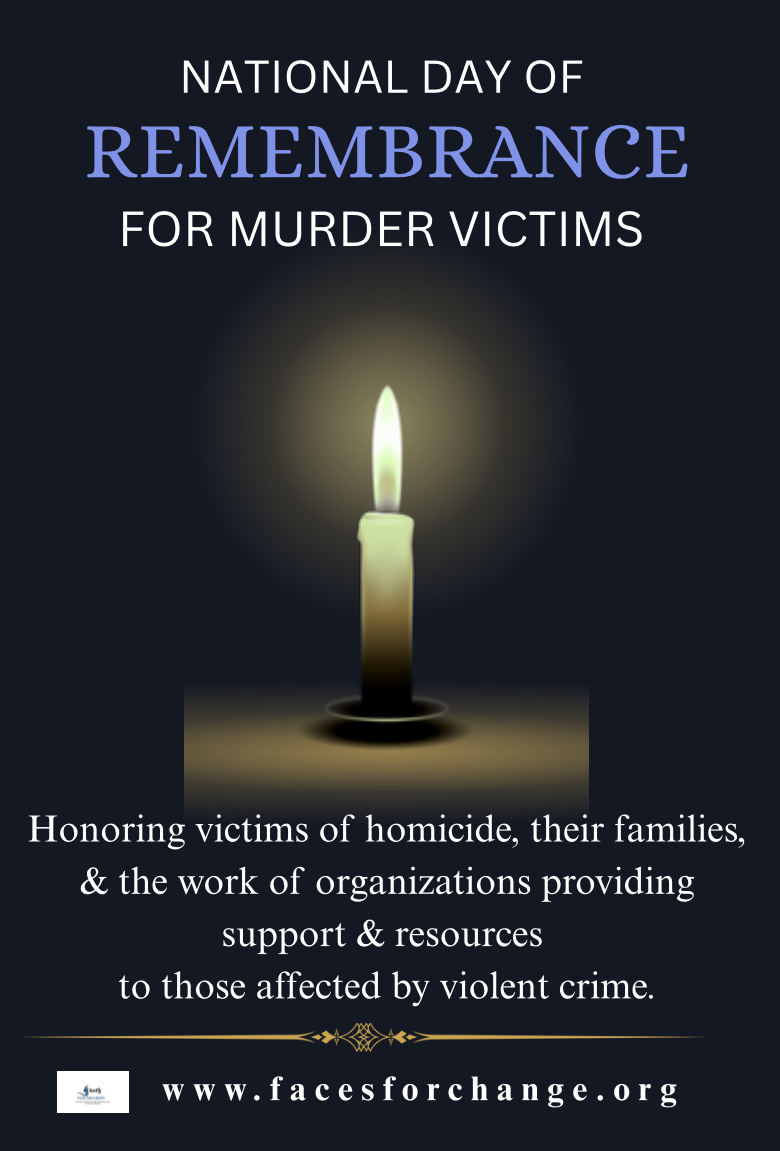 FacesForChange (@facesvalue) on Twitter photo Today we pay tribute to those whose lives were taken, their families & loved ones.
On this day of remembrance, let our shared humanity transcend differences- we can unite in community & in compassion for those affected by homicide & offer support to those who need it most. Today we pay tribute to those whose lives were taken, their families & loved ones.
On this day of remembrance, let our shared humanity transcend differences- we can unite in community & in compassion for those affected by homicide & offer support to those who need it most.