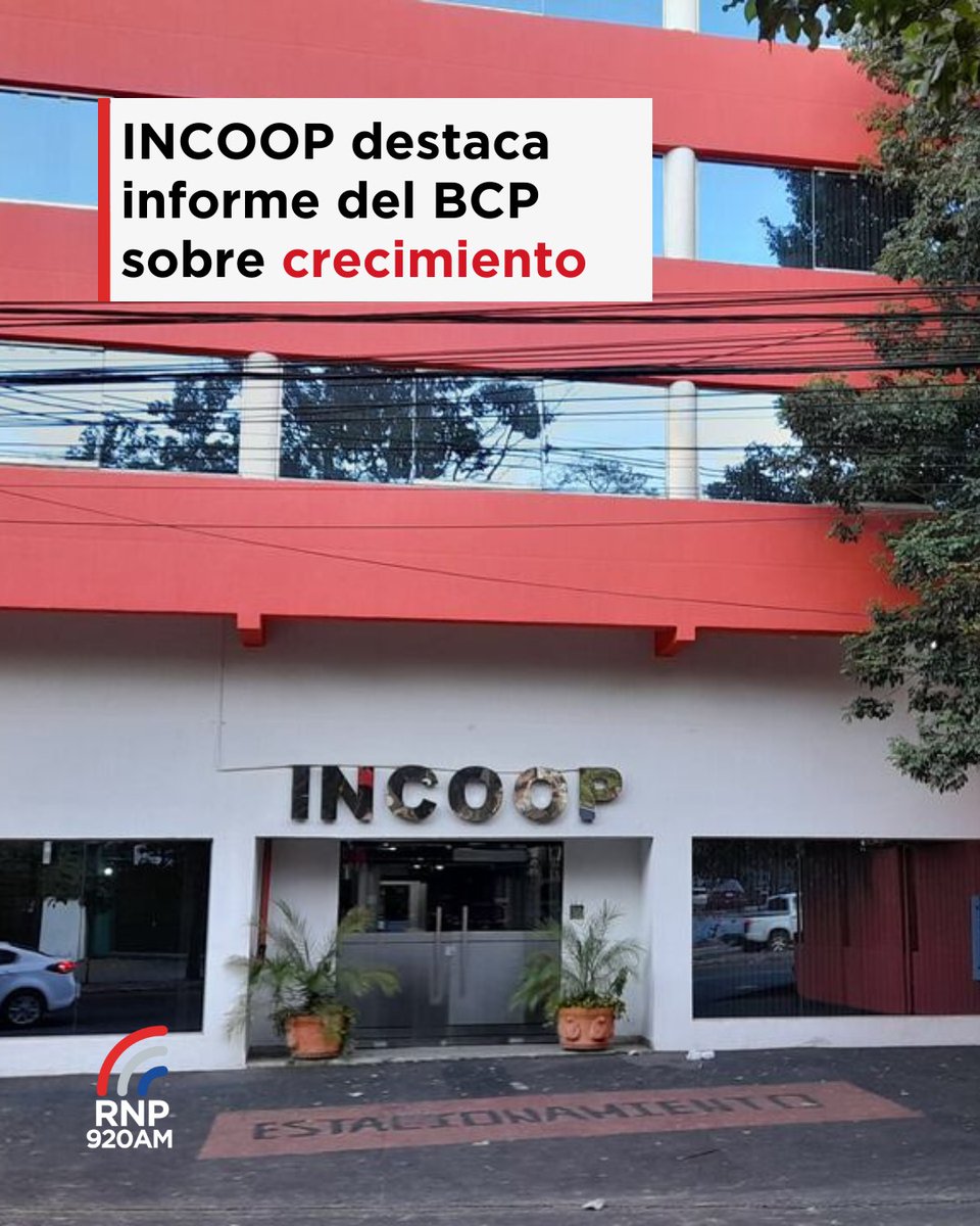 El <a href="/INCOOPY/">INCOOP</a> destaca informe del <a href="/BCP_PY/">Banco Central del Paraguay</a> sobre crecimiento de créditos, otorgados por las cooperativas en Paraguay
Leé➕radionacional.gov.py/2025/09/25/inc…