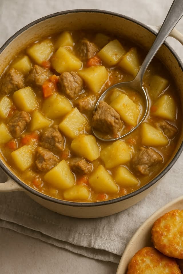 Картошечка тушёная с мясом (как в детском садике) 😋