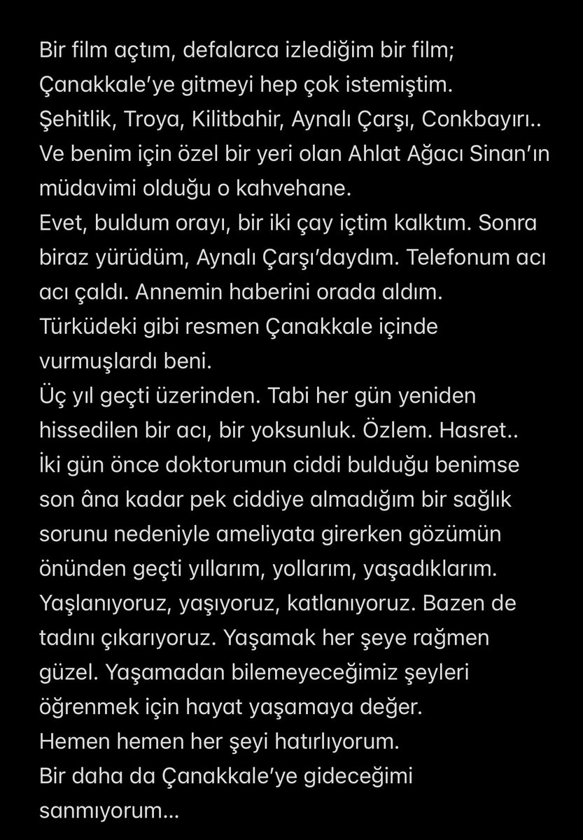 Ahlat Ağacı, Çanakkale ve Fıtık…