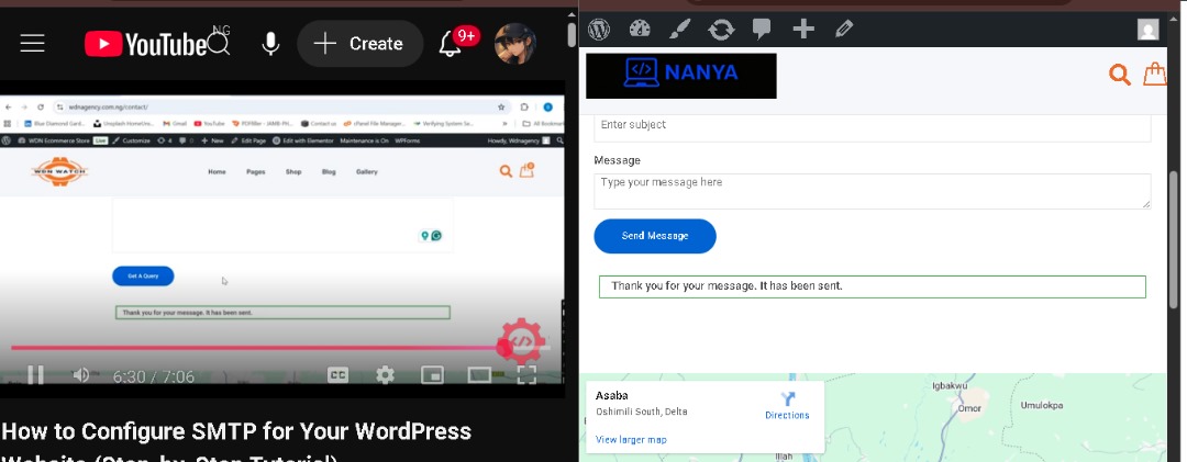 SMTP stands for Simple Mail Transfer Protocol.

 It helps with the sending and receiving of mails over a WordPress server. 

Without it messages cant be submitted so they are very necessary when building your Wordpress websites.

We also used join chat plugin to add a WhatsApp