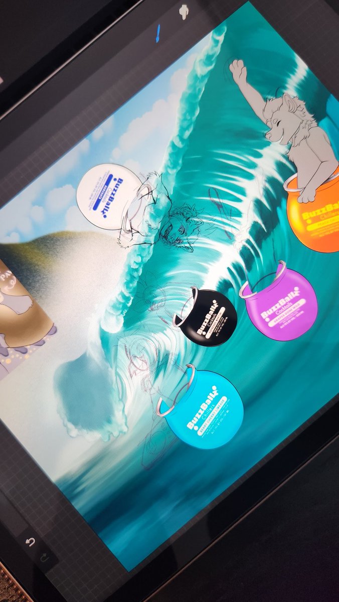 Working on a biiiiiiig commission owo