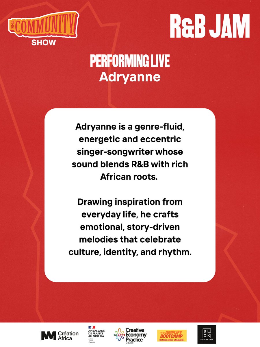 Genre-fluid, eccentric, and electric — <a href="/ADRYANNE_OT/">Adryanne</a> will be lighting up the R&amp;B Jam stage with a performance that pays homage to heritage. 🎤✨

It's gonna be a sight to experience. Get your Tix now. 🎫💜⬇️
bitbandy.com/events/rb-jam