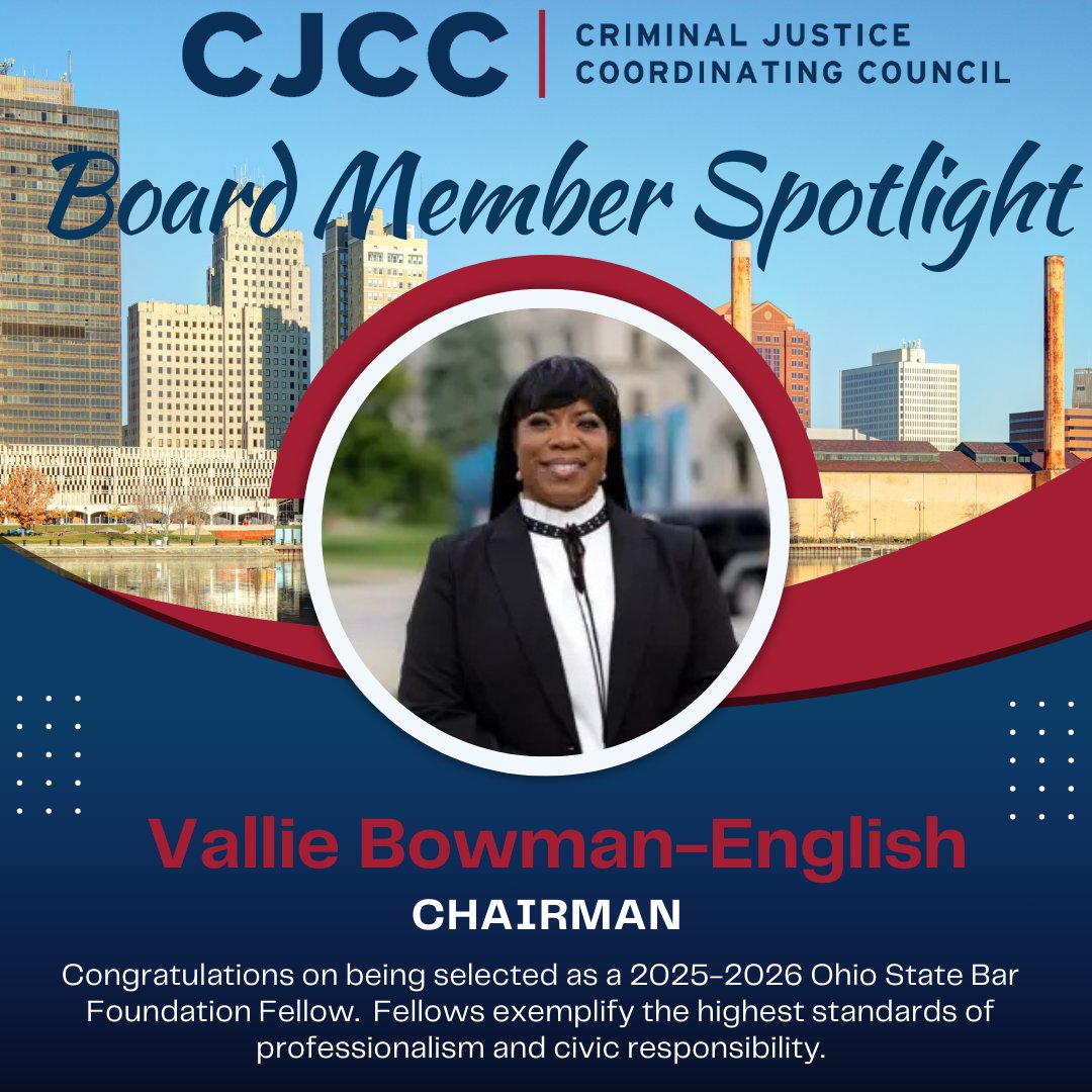 CJCC Board Member Spotlight - CJCC Chairman Vallie-Bowman English
